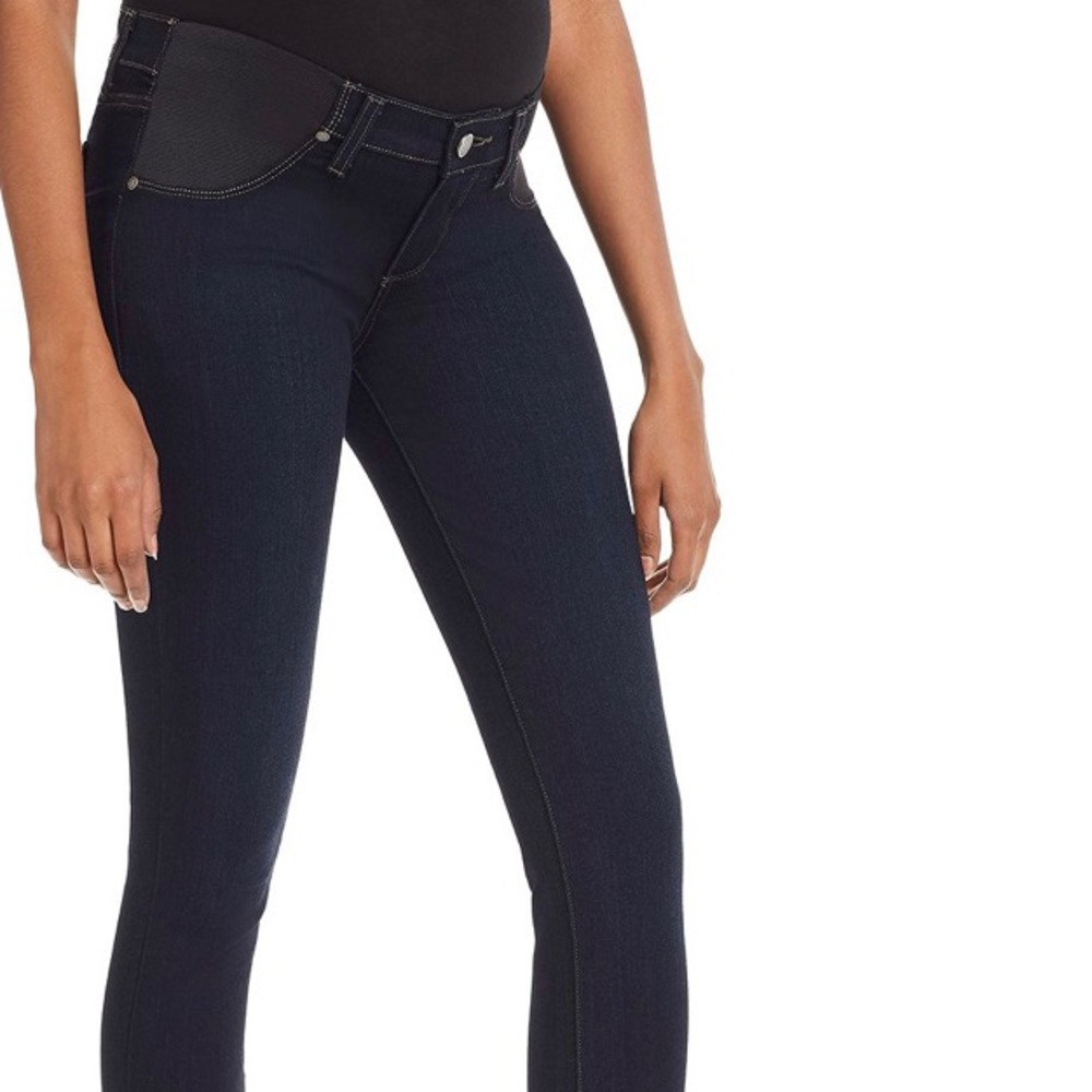 Paige Side Panel Verdugo Ankle Maternity Jeans